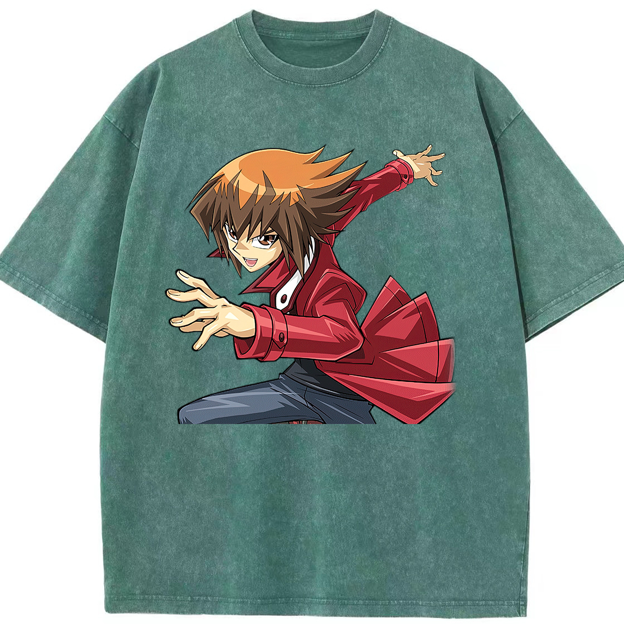 （画像用） 遊☆戯☆王 Yu-Gi-Oh! 綿100% ヴィンテージ風 半袖Tシャツ（フロントプリント）